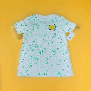 Pokemon Boys Pikachu Lucky Charm Graphic T-Shirt White XS